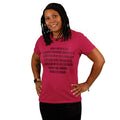 SHORT SLEEVE CREW NECK LADIES T-SHIRT