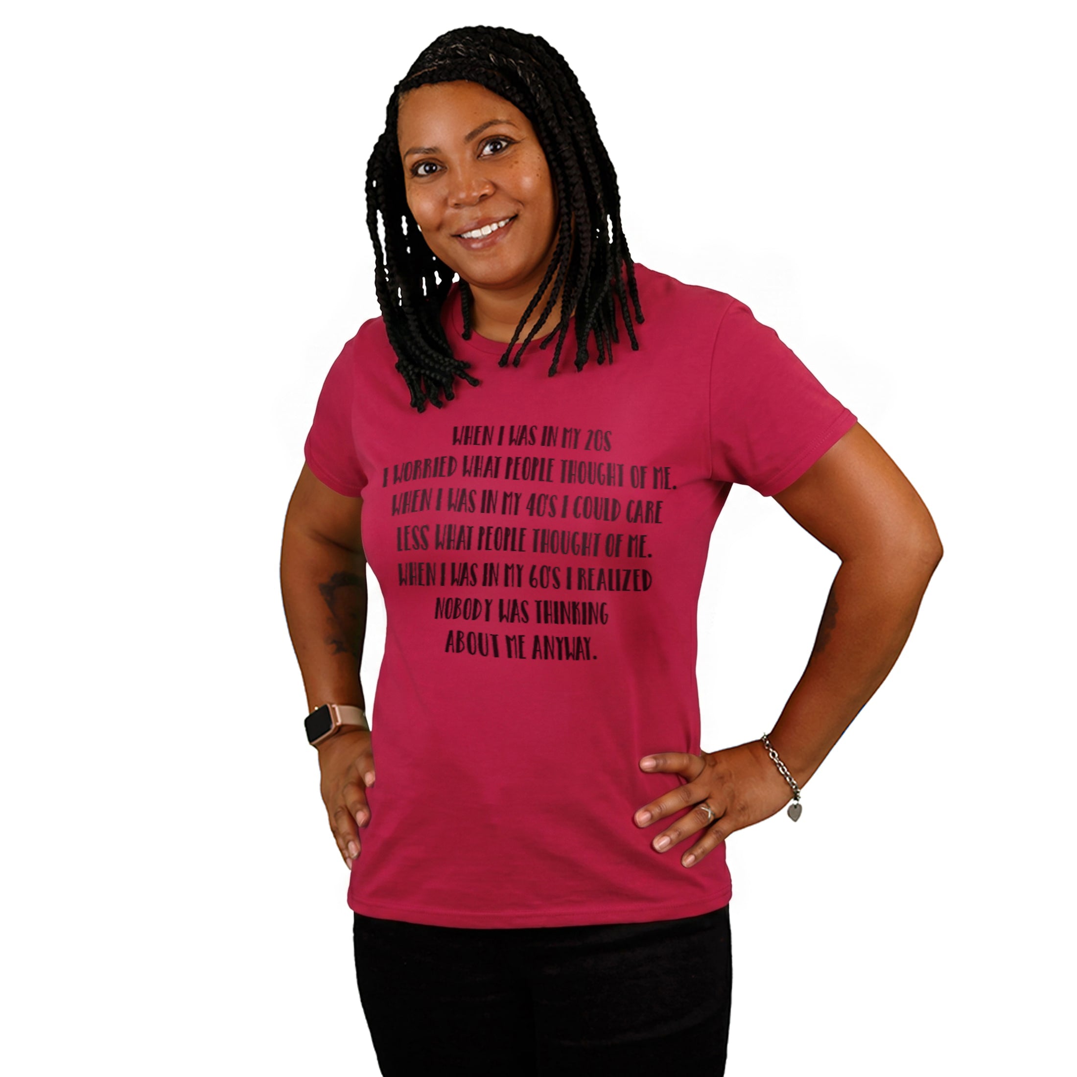 SHORT SLEEVE CREW NECK LADIES T-SHIRT